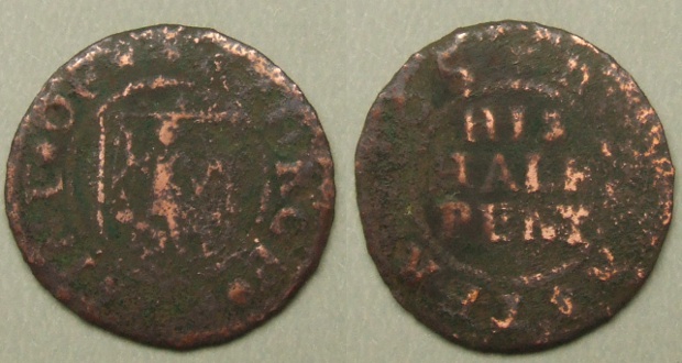 Doncaster, George Rasine 1665 halfpenny N5846 Doncaster, George Rasine 1665 halfpenny N5846